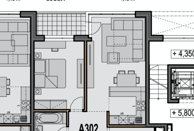 2-izbový byt A302_Veterna