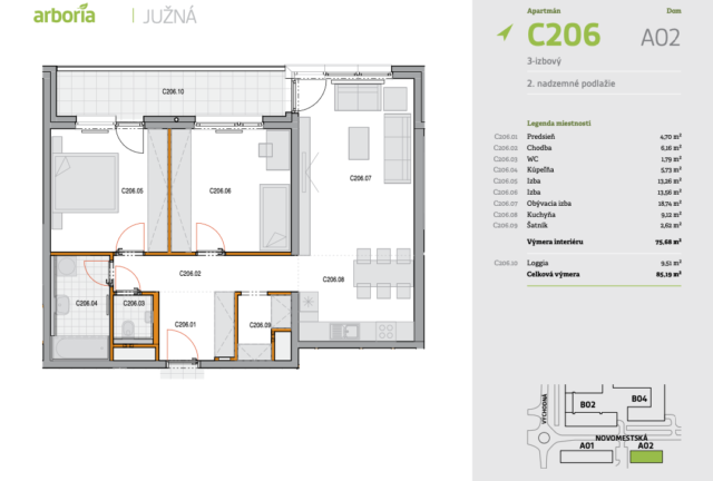 3-izbový byt C206