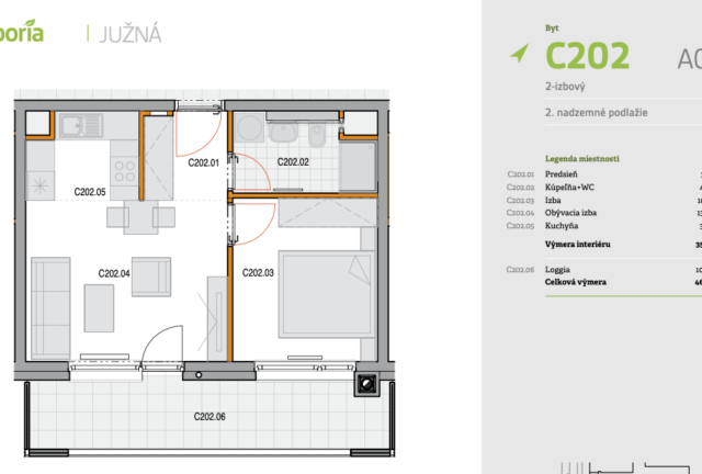 2-izbový byt C202