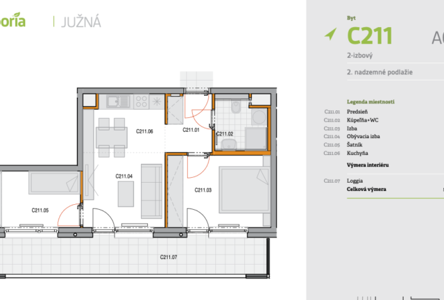 2-izbový byt C211
