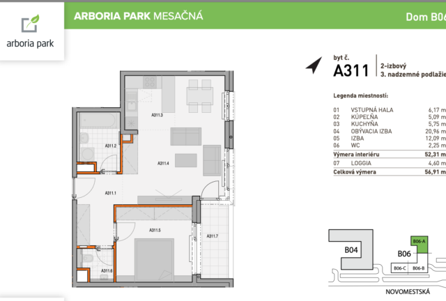 2-izbový byt S_A311_BD6