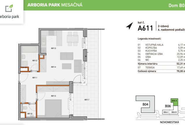 2-izbový byt S_A611_BD6