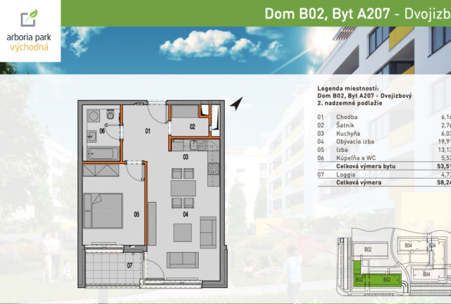 2-izbový byt S_A207_BD2