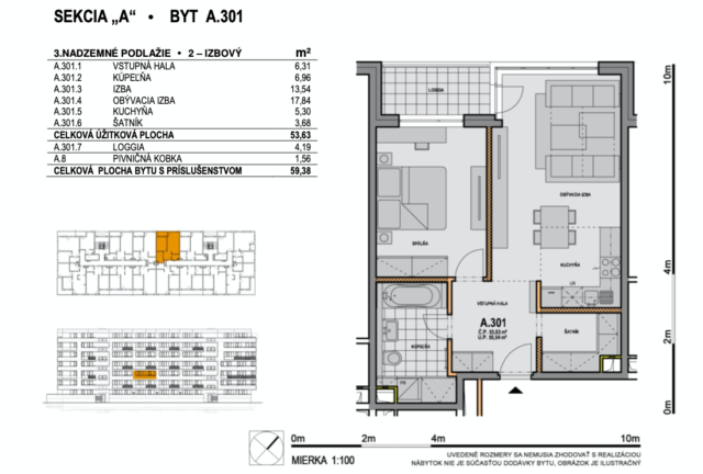 2-izbový byt S_A301